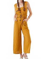 Jade By Jane - Square Neck Button Down Jumpsuit - Lyst