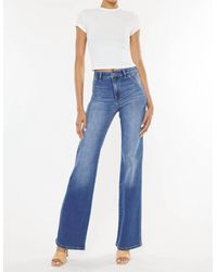 Kancan - Celia Ultra High Rise Wide Flare Jeans - Lyst