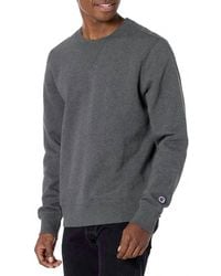 Champion - Sueded Fleece Pullover Crew Neck Sweatshirt - Lyst
