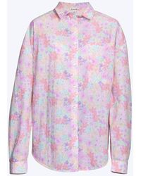 For Love & Lemons - Kennedy Floral-print Cotton-poplin Shirt - Lyst
