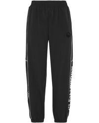 Philipp Plein - Nylon Loose Fit Piping Jogging Pants Scratch - Lyst