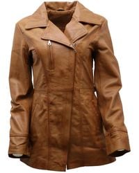 Infinity Leather - Md Length Biker Jacket-Okehampton - Lyst