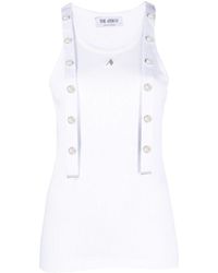 The Attico - Ribbed Cotton Tank Top - Lyst