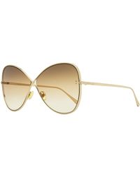 Tom Ford - Butterfly Sunglasses Tf842 Nickie 28f Gold 66mm - Lyst