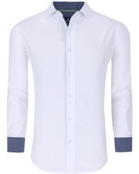 Tom Baine - Slim Fit Performance Long Sleeve Solid Button Down - Lyst