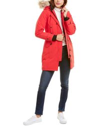 womens red canada goose coat