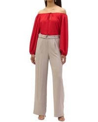 Joseph Ribkoff - Off-Shoulder Eggshell Flared Top - Lyst