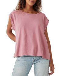 Free People - Cap Sleeve Solid Pullover Top - Lyst