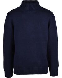 Add - Extrafine Merino Wool Turtleneck Sweater With Ribbed Finishing - Lyst