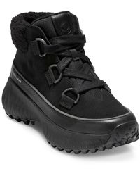 Cole Haan - Faux Fur Lace-Up Hiking Boots - Lyst