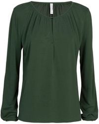 Summum - Long Sleeve Gathered Top - Lyst