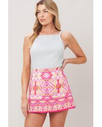 TRUEDAMES - Candy Orbit Woven Skort - Lyst