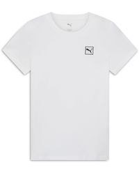 PUMA - Essentials Elevated T-Shirt - Lyst