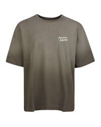 Maison Kitsuné - Handwriting Faded Oversized Cotton T-Shirt - Lyst
