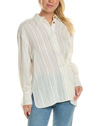 Rebecca Taylor - Rumpled Stripe Shirt - Lyst