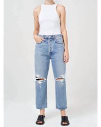 Agolde - 90's Crop Mid Rise Loose Fit Jean - Lyst
