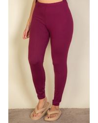 TRUEDAMES - Plus Basic Solid Leggings - Lyst