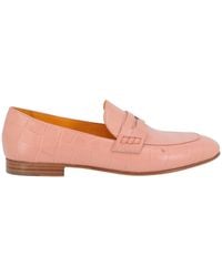Madison Maison - Leather Flat Moc Croc Loafer - Lyst