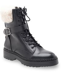 BCBGMAXAZRIA - Helina Faux Shearling Bootie - Lyst