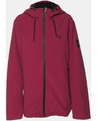 Calvin Klein - Nylon Hoodie Jacket - Lyst