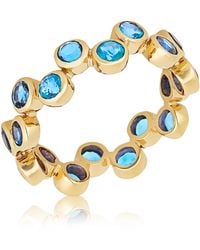 MAX + STONE - 14K Solid Gemstone Delicate Birthstone Ring - Lyst