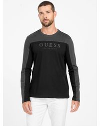 Guess - Eco Rey Crewneck Long-Sleeve Tee - Lyst