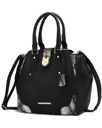 Fashnzfab - Mkf Lorena Snake Embossed Satchel Bag - Lyst