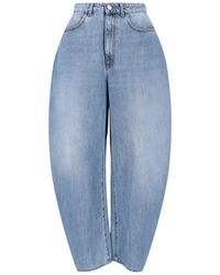 Rohe - High-Waist Barrel Leg Jeans - Lyst