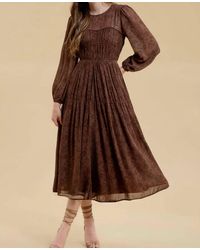 Blu Pepper - Sweetheart Neck Shirred Maxi Dress - Lyst