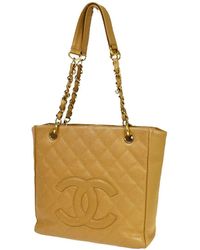 Chanel - Pst (petite Shopping Tote) Leather Shoulder Bag (pre-owned) - Lyst