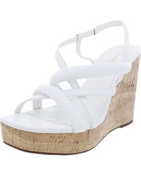 Jessica Simpson - Simina Leather Strappy Wedge Sandals - Lyst