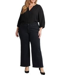 NYDJ - Plus Teresa Frayed Hem Denim Ankle Jeans - Lyst