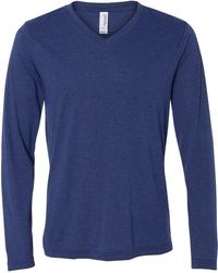 Bella Canvas - Long Sleeve V-Neck Tee - Lyst