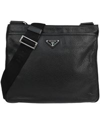 Prada - Vitello Leather Shoulder Bag (pre-owned) - Lyst