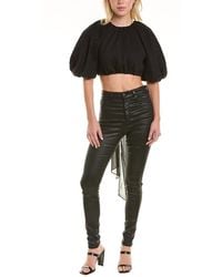 Aje. - Admiration Linen-Blend Top - Lyst
