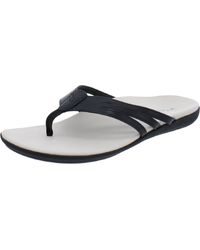 Vionic - Alta Leather Slip On Footbed Sandals - Lyst