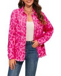 Shiying Fashion - Button Cuffs Raw Hem Jacket - Lyst