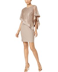 R & M Richards Lace Sequined Cocktail Dress in Blue | Lyst