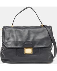 Miu Miu - Vitello Soft Leather Large Top Handle Bag - Lyst