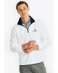 Nautica - Quarter Zip Nautex Fleece Pullover - Lyst