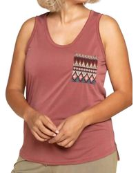 Pol - Aztec Pocket Tank Top - Lyst