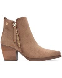 Xti - Italian Western Suede Booties Refresh Collection By - Lyst