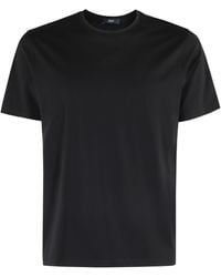 Herno - Basic Round-Neck Stretch Cotton T-Shirt - Lyst