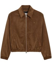 Ami Paris - Velvet Cotton Blouson Jacket - Lyst