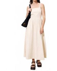 FRNCH - Casey Striped Midi Dress - Lyst