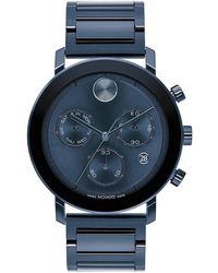 Movado - Bold Blue Dial Watch - Lyst