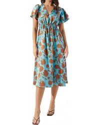 Sugarlips - Flora Fall Satin Dress - Lyst