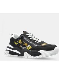 Versace Jeans Couture - Detailed Logo Low-Top Sneakers - Lyst