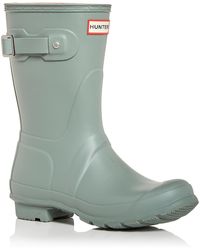 HUNTER - Original Short Waterproof Wellington Rain Boots - Lyst