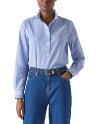 LK Bennett - Emile Woven Top - Lyst